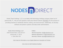 Tablet Screenshot of nodesdirect.com